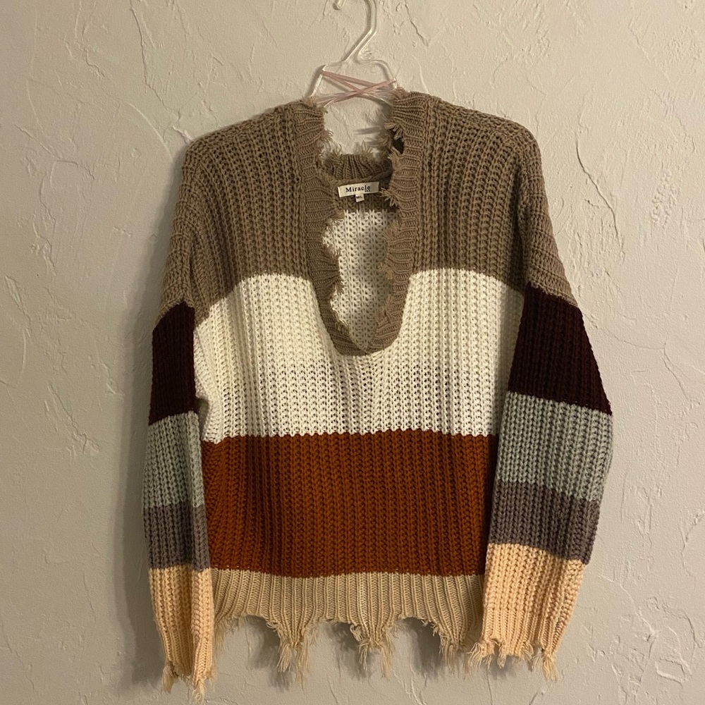 Multicolor Striped Women's Sweater
